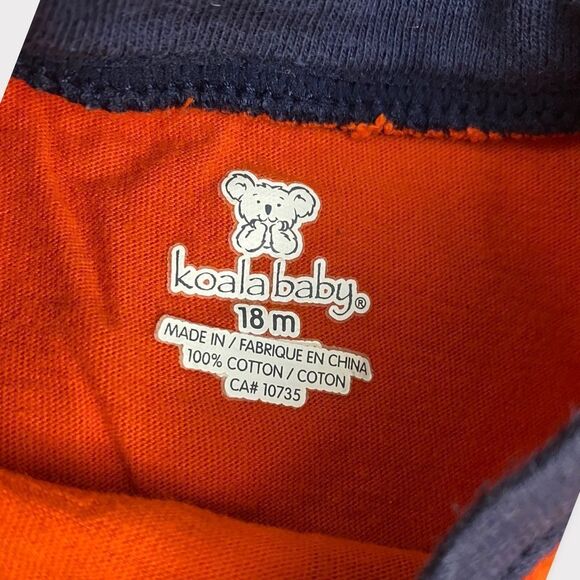 𝅺KOALA BABY | 3/$15| Baby Boy Orange Long Sleeve Shirt - Picture 3 of 3